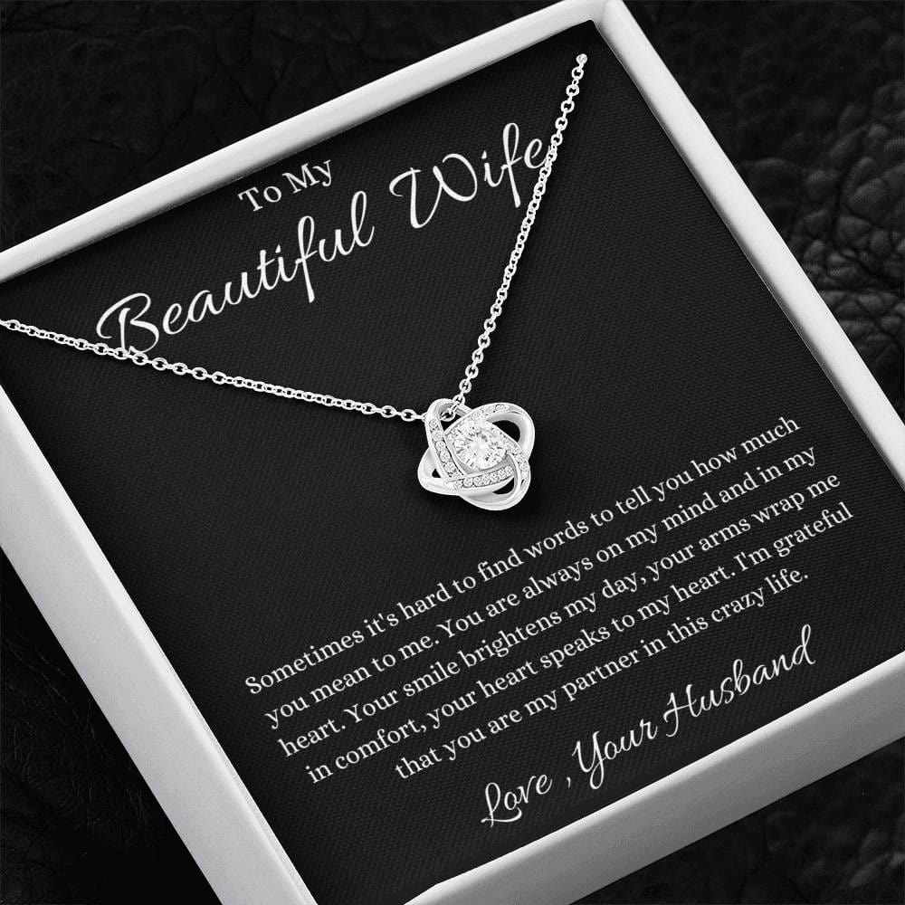 To My Wife Necklace - Valentines Day Gift From Husband