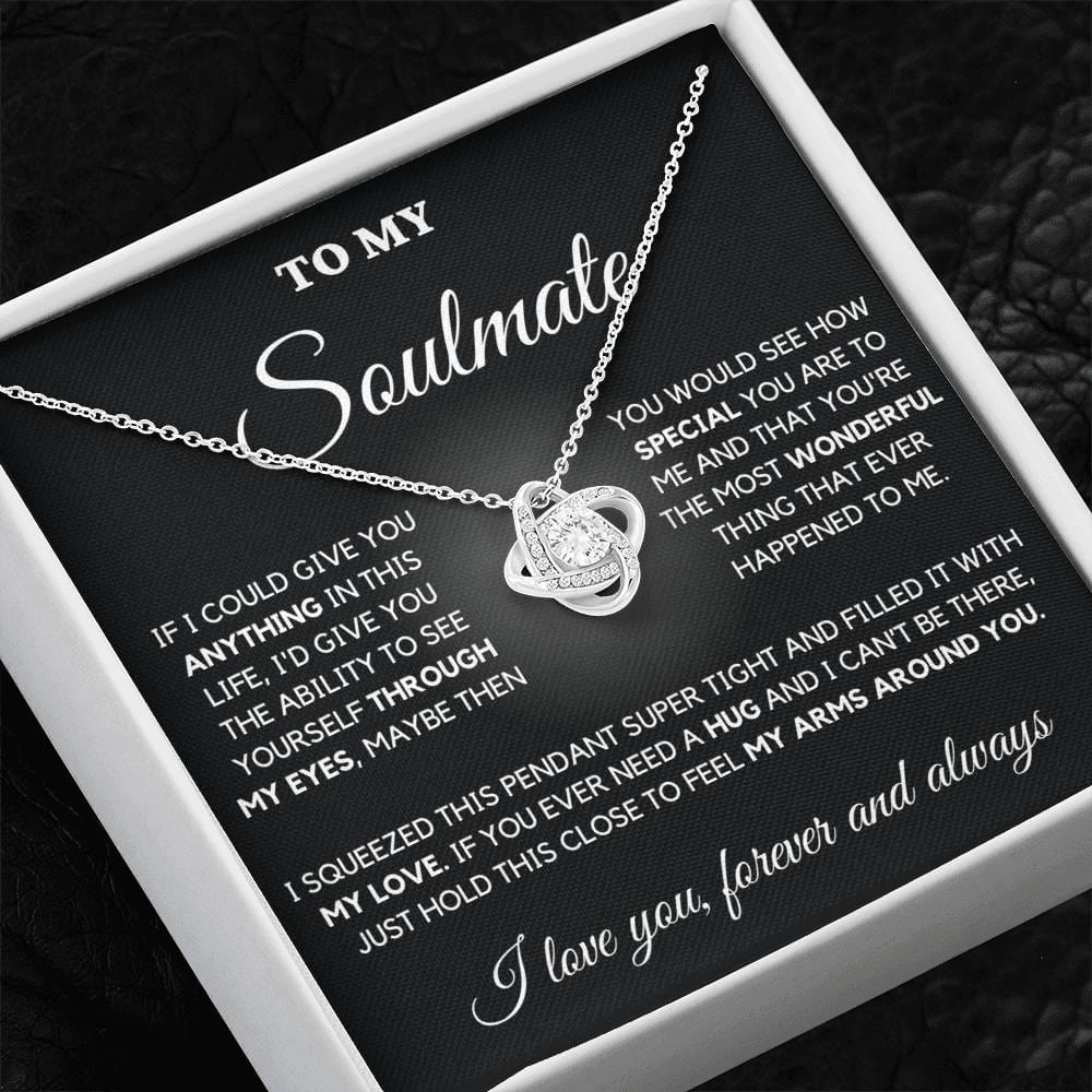 To My Soulmate Necklace with Romantic Message | Perfect Gift For Her