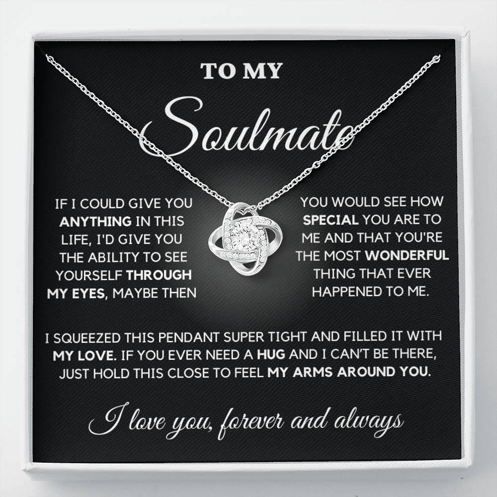 To My Soulmate Necklace with Romantic Message | Perfect Gift For Her