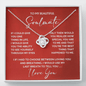 To My Soulmate Necklace – 14K White Gold Love Knot Gift