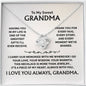 To My Sweet Grandma – Love Knot Necklace