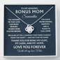 To my bonus mom forever love necklace