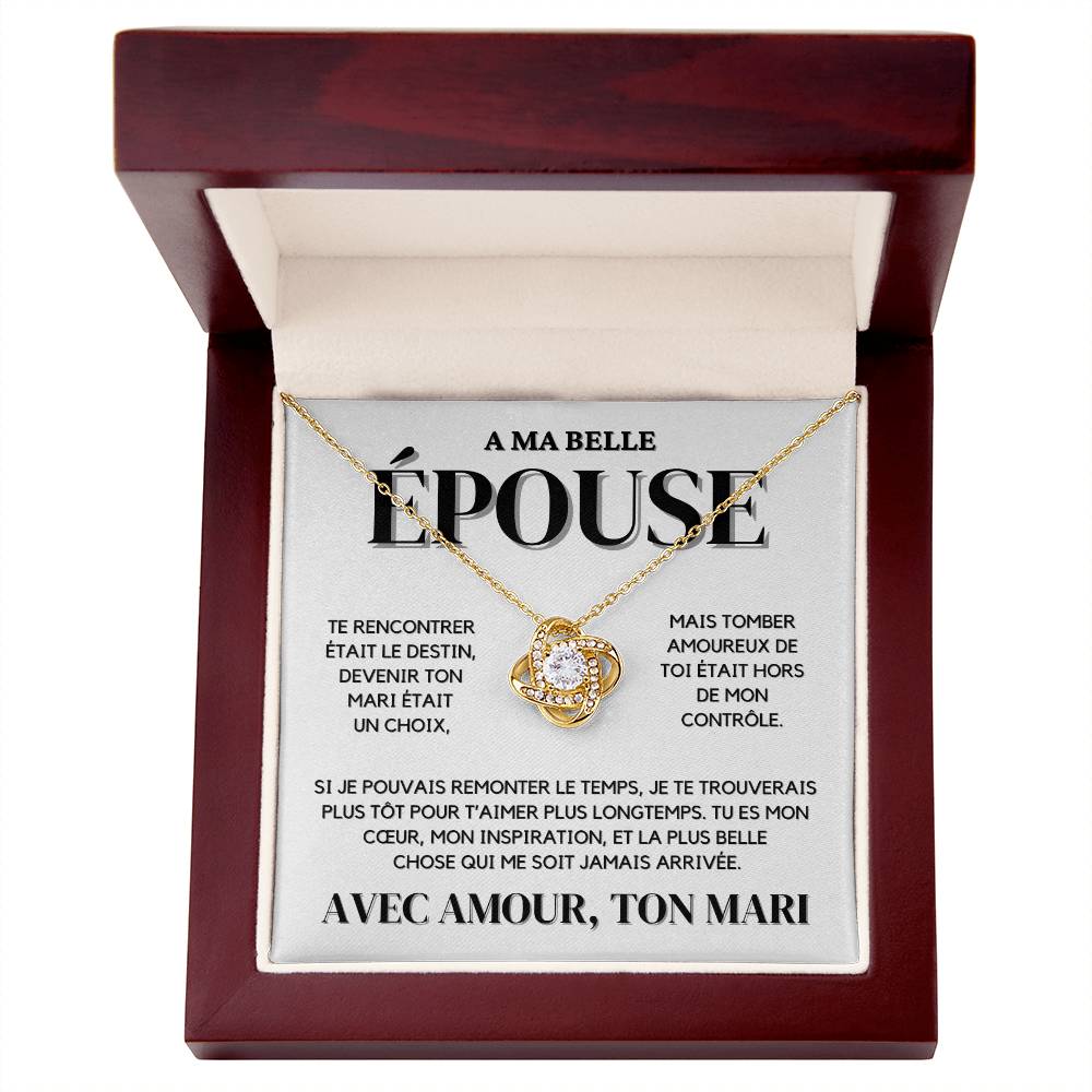 A Mon Épouse - Collier Nœud d'Amour