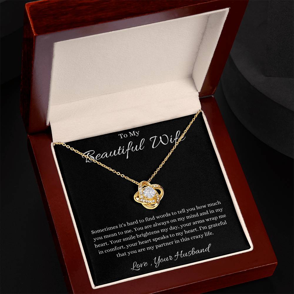 To My Wife Necklace - Valentines Day Gift From Husband