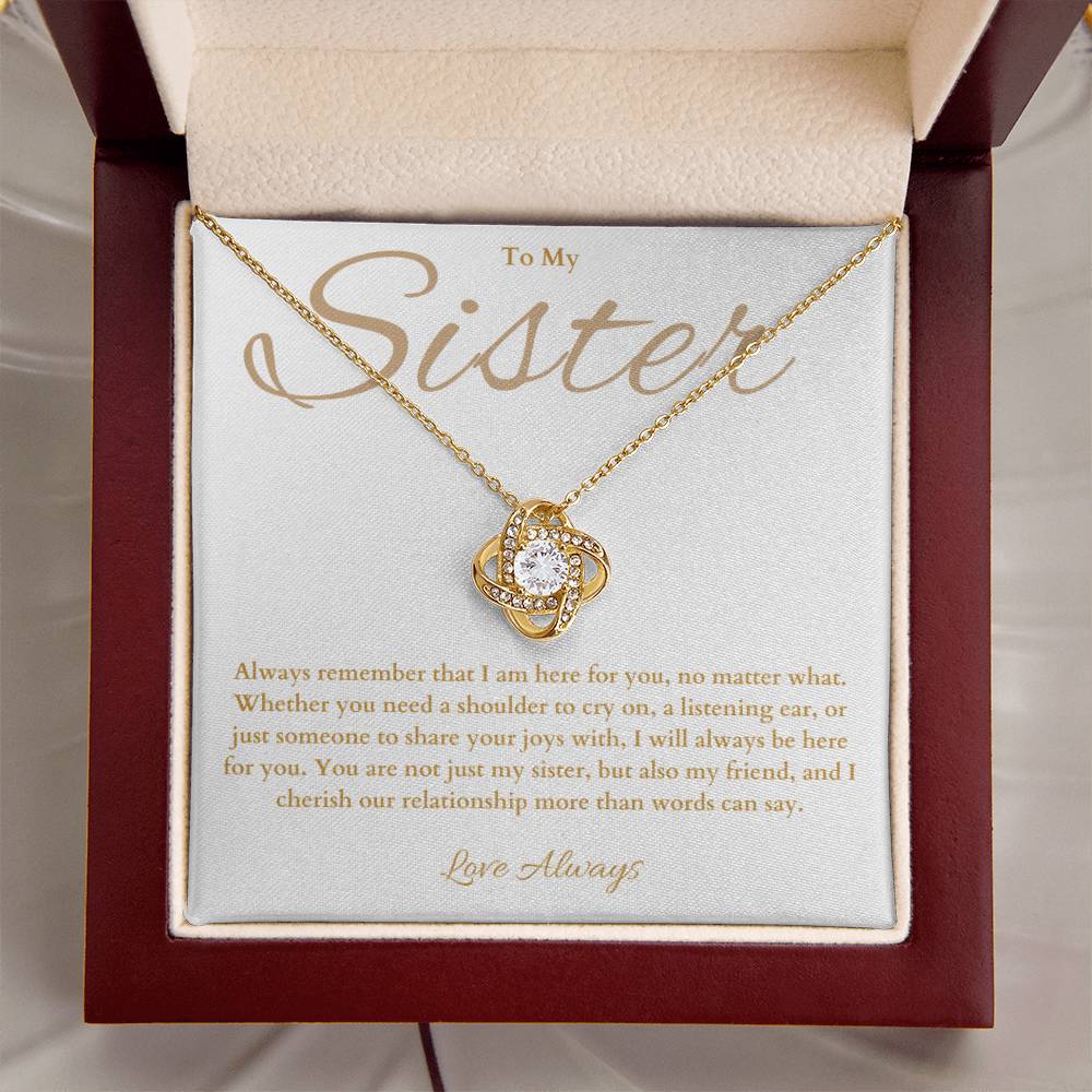 Sister Gift -  Beautiful Necklace for Sister Birthday -