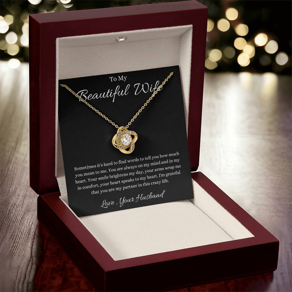 To My Wife Necklace - Valentines Day Gift From Husband