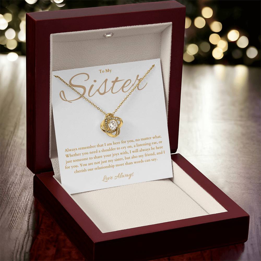 Sister Gift -  Beautiful Necklace for Sister Birthday -