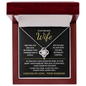 To My Precious Wife – Love Knot Necklace Gift from Husband