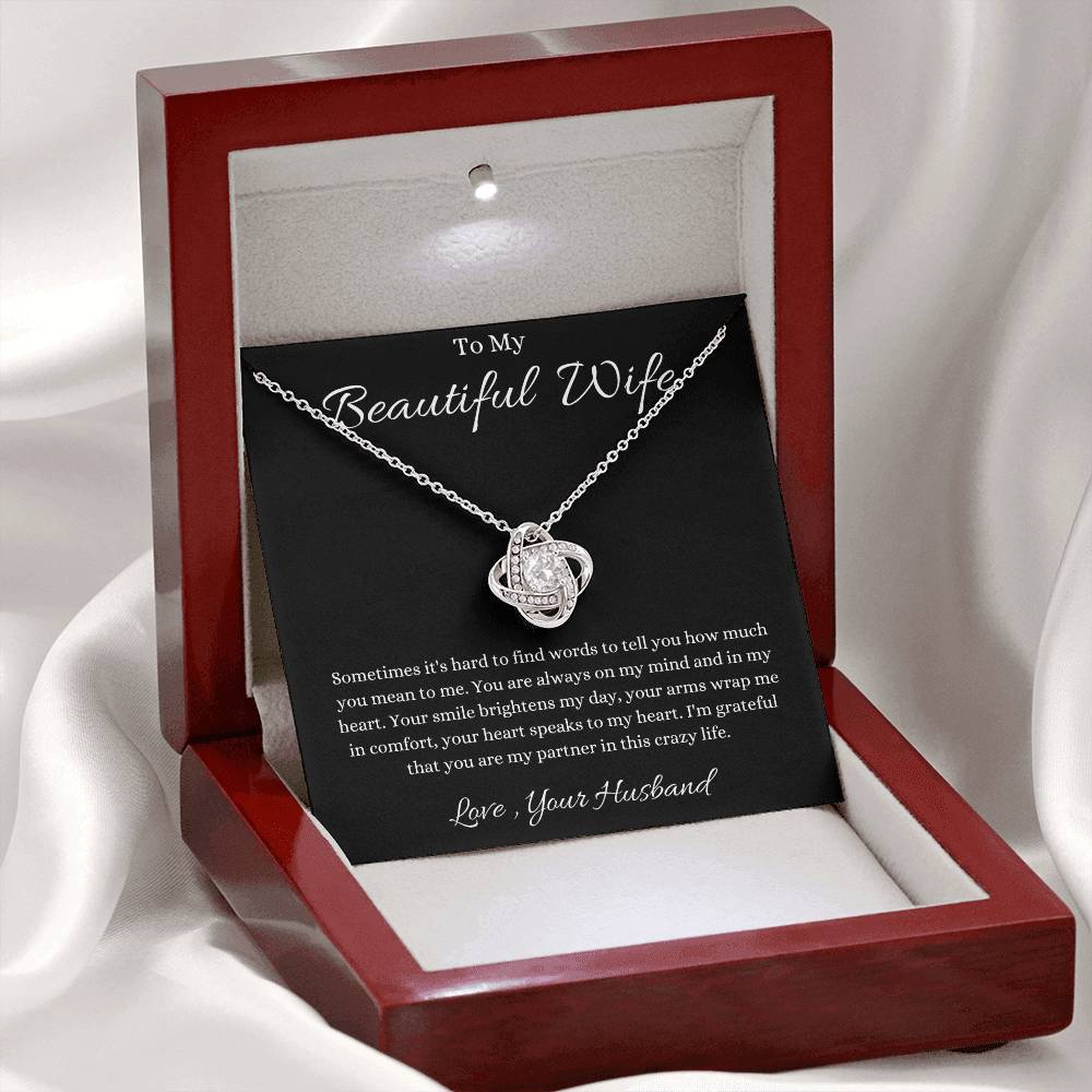 To My Wife Necklace - Valentines Day Gift From Husband