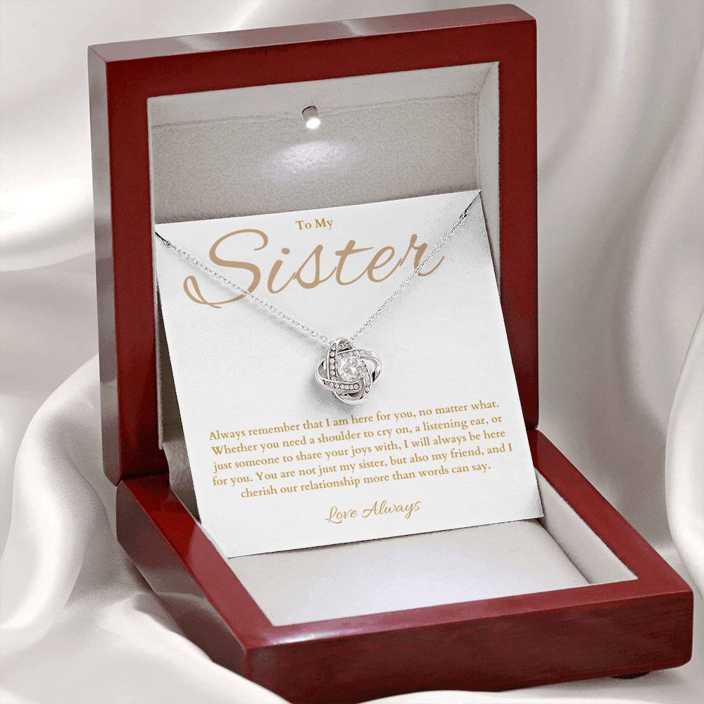 Sister Gift -  Beautiful Necklace for Sister Birthday -