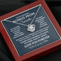 To my bonus mom forever love necklace