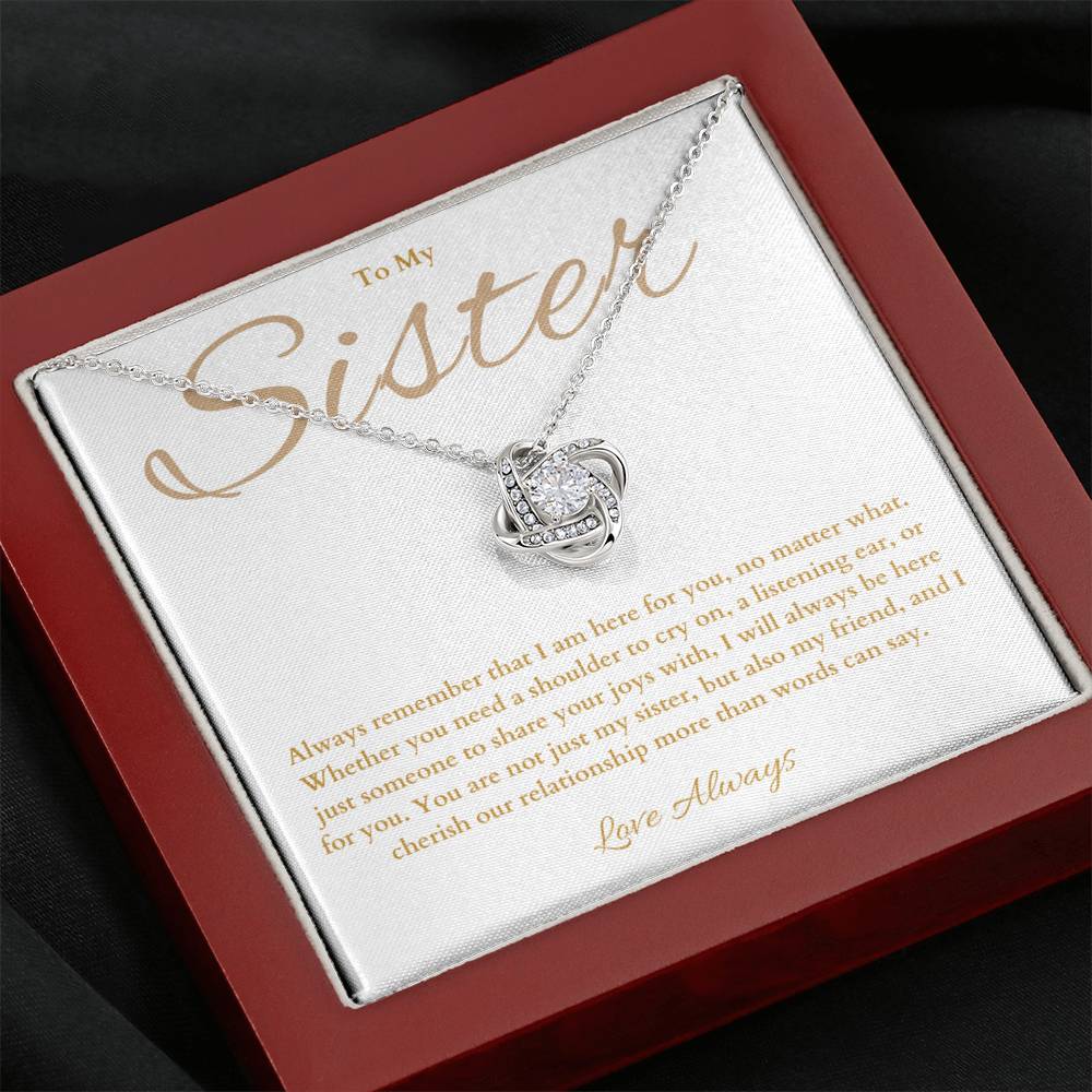 Sister Gift -  Beautiful Necklace for Sister Birthday -