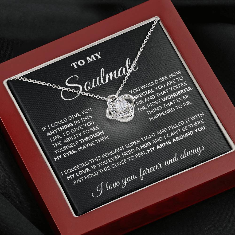 To My Soulmate Necklace with Romantic Message | Perfect Gift For Her