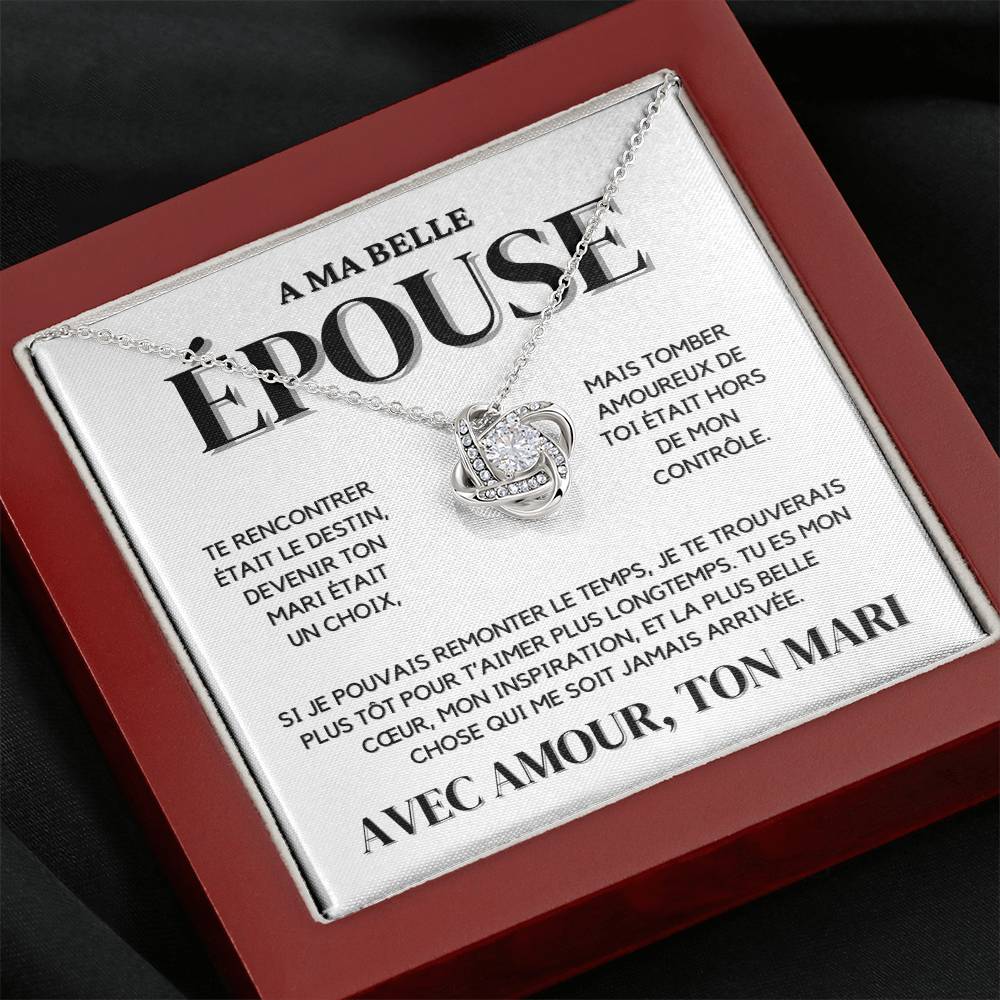 A Mon Épouse - Collier Nœud d'Amour