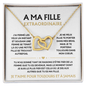 A Ma Fille Extraordinaire – Collier Coeurs Entrelacés