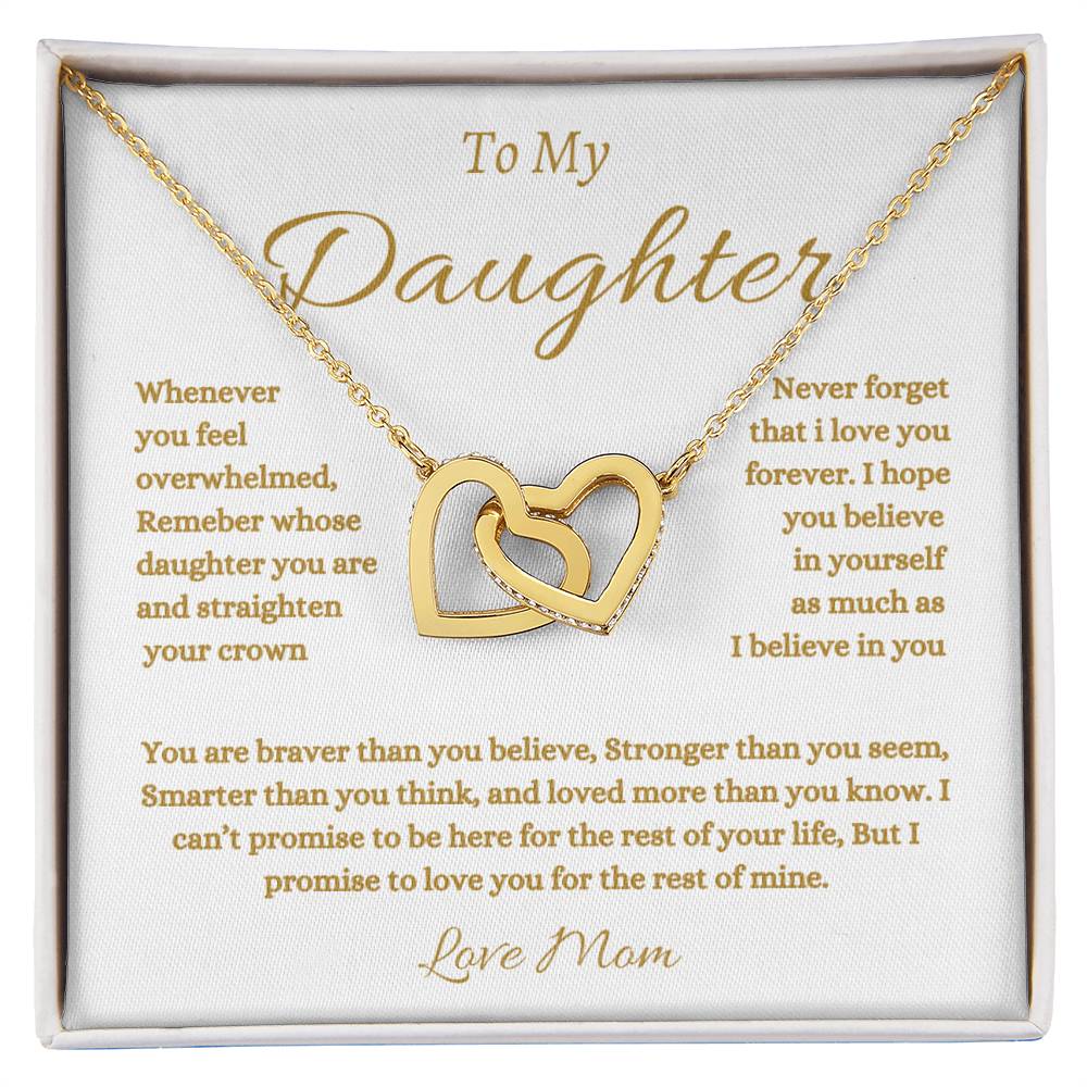 To My Daughter - Necklace Gift From Mom