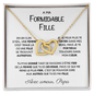 Collier Pour Fille Intercoeurs  - Cadeau d'Amour de Papa