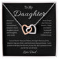 Collier « À ma fille » - Cadeau de papa - Cadeau symbole de force et d'inspiration