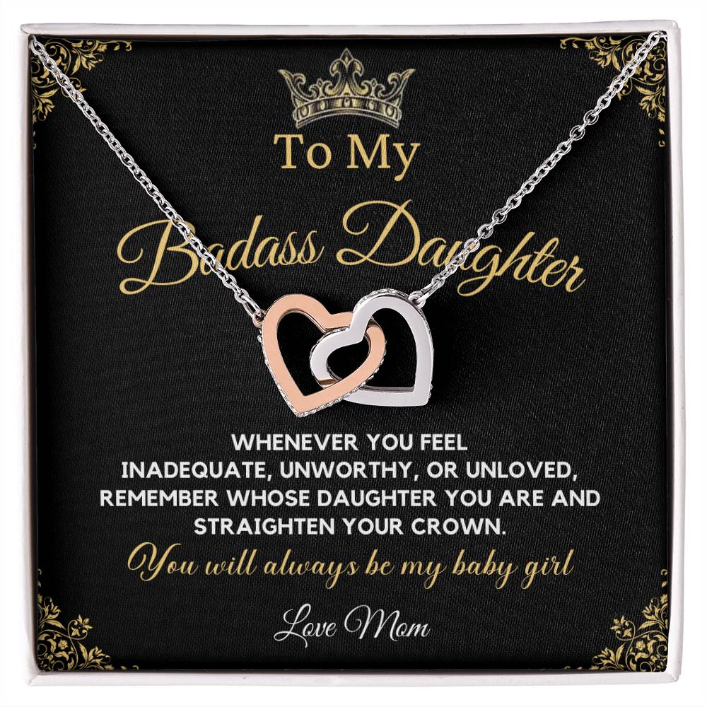 To My Daughter Necklace From Mom | Badass Daughter Necklace