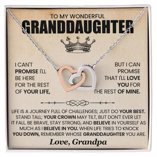 Granddaughter Necklace | Interlocking Hearts – The Perfect Gift