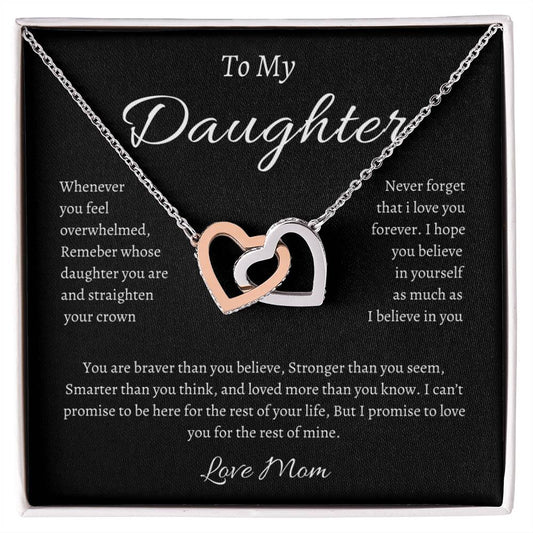 To My Daughter - Necklace Gift From Mom