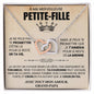 A Ma Petite Fille de Grand-papa – Collier Cœurs Entrelacés