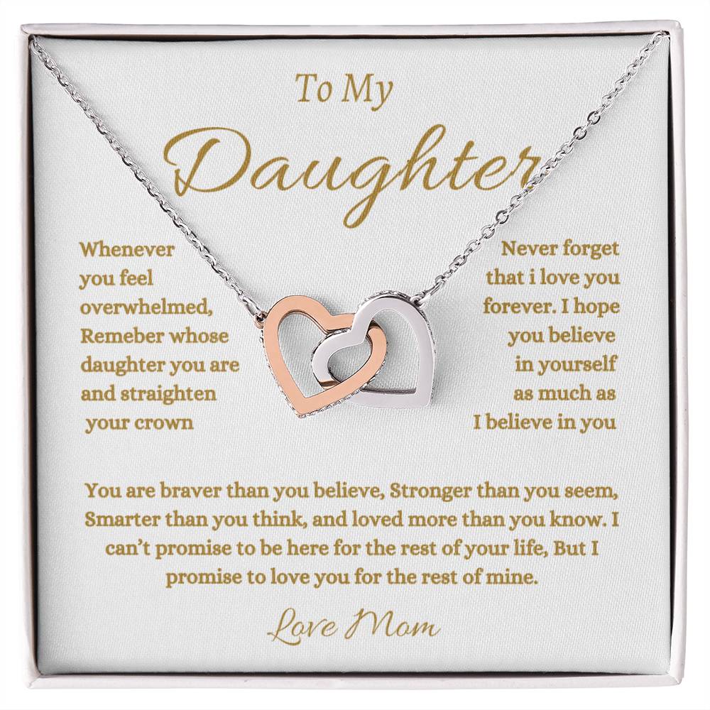 To My Daughter - Necklace Gift From Mom