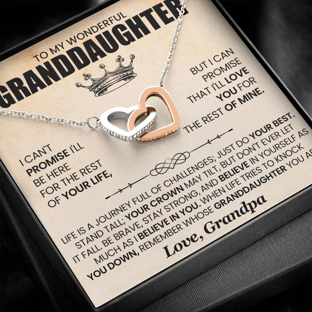 Granddaughter Necklace | Interlocking Hearts – The Perfect Gift