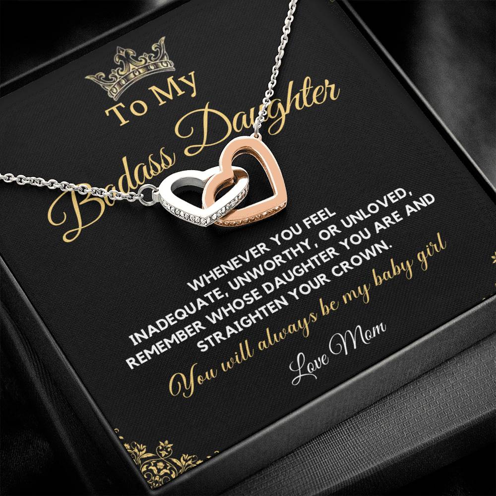 To My Daughter Necklace From Mom | Badass Daughter Necklace