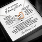 To My Precious Daughter – Interlocking Hearts Necklace from Dad
