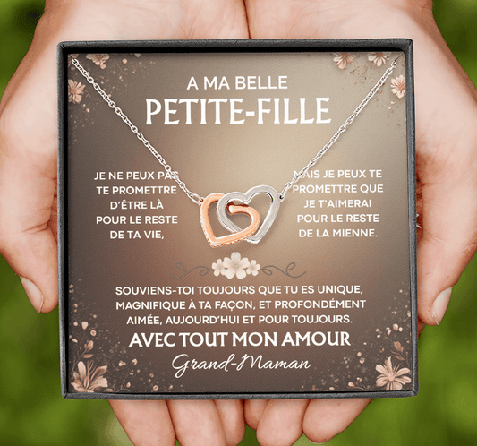 Collier Coeurs, Petite-Fille, De Grand-Maman