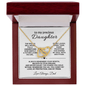 To My Precious Daughter – Interlocking Hearts Necklace from Dad