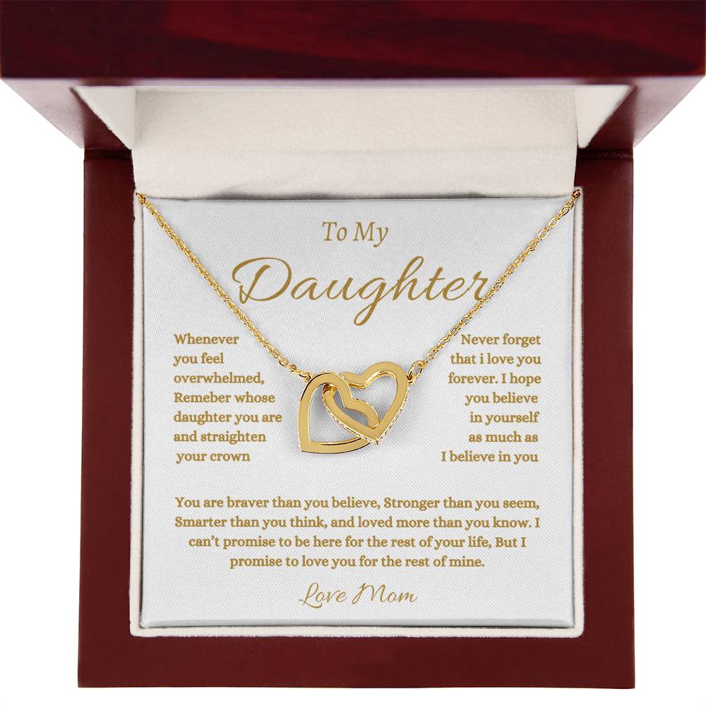 To My Daughter - Necklace Gift From Mom