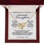 To My Precious Daughter – Interlocking Hearts Necklace from Dad