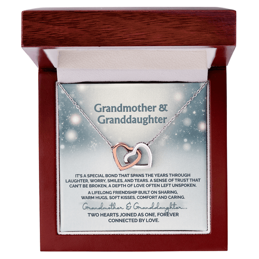 Grandmother & Granddaughter Necklace –  Holiday Gift