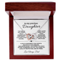 To My Precious Daughter – Interlocking Hearts Necklace from Dad