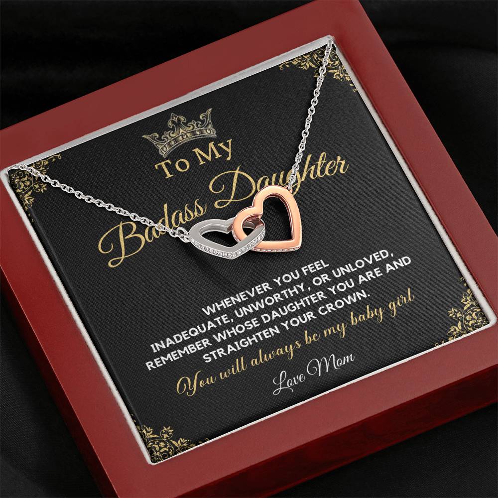 To My Daughter Necklace From Mom | Badass Daughter Necklace