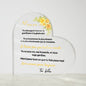 Plaque En Acrylique En Forme De Coeur Pour Maman