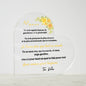 Plaque En Acrylique En Forme De Coeur Pour Maman