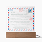 A Ma Merveilleuse Fille - Plaque Acrylique LED