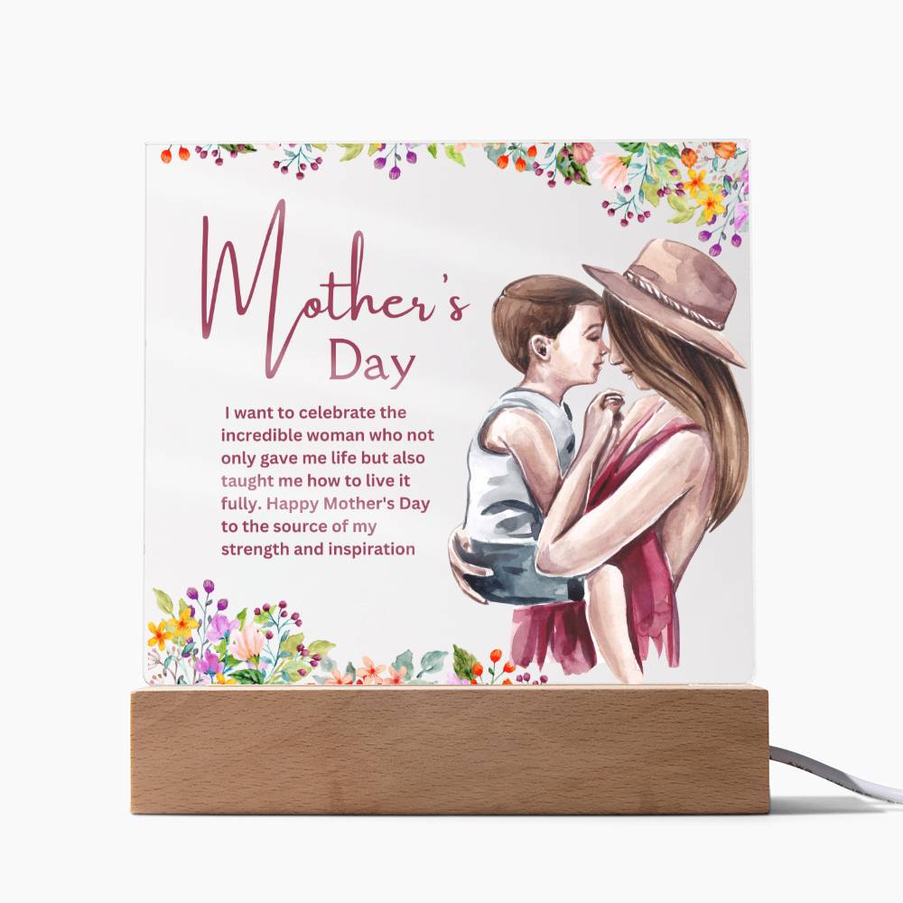 Mothers Day Acrylique Plaque From Daughter or Son