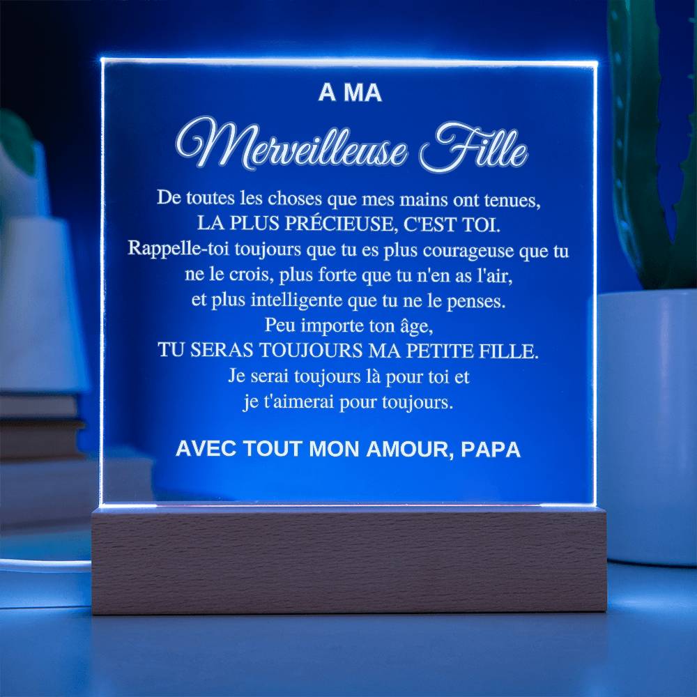 Cadeau Pour Ma Fille | Cadeau Sentimental de Papa avec Message d’Amour