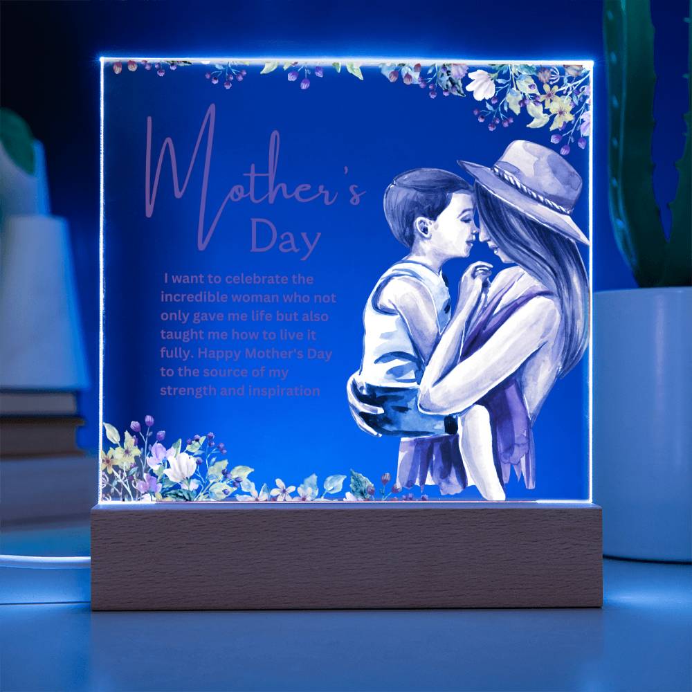 Mothers Day Acrylique Plaque From Daughter or Son