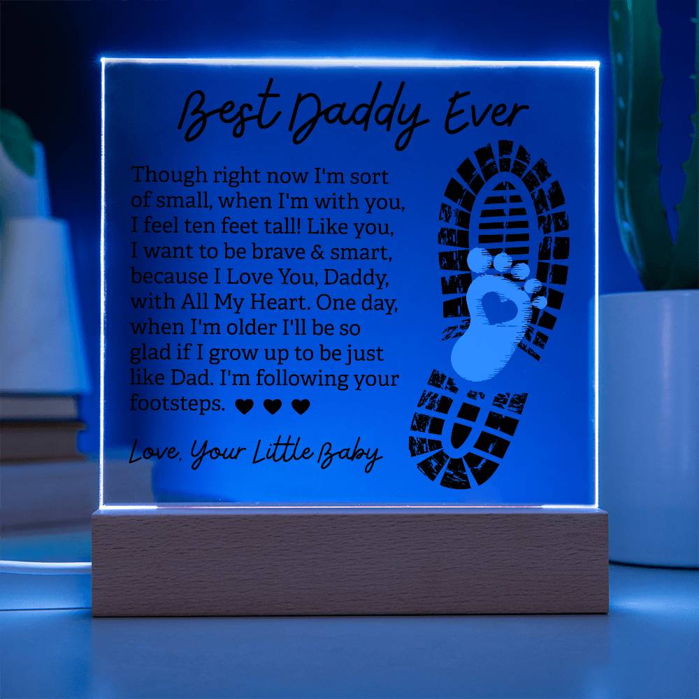 To Dad Acrylic Plaque | Best Daddy Gift