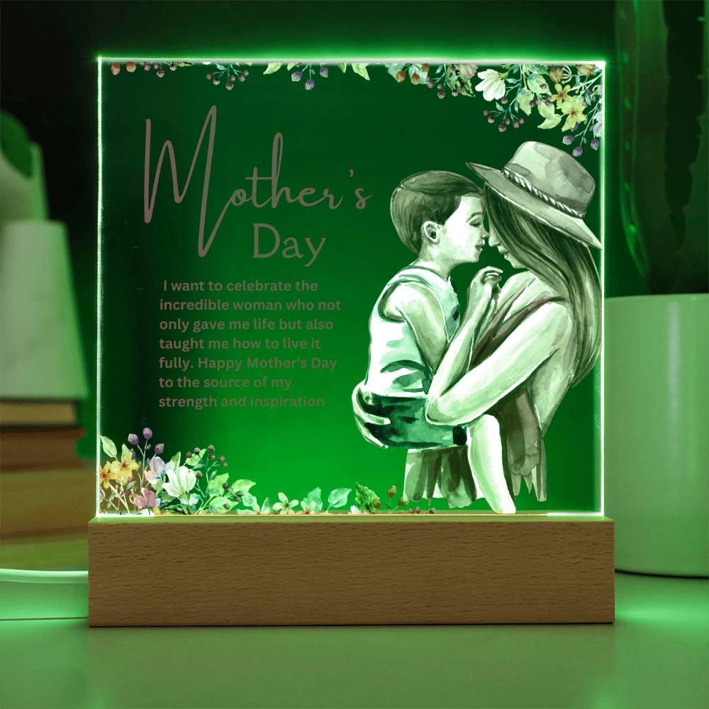 Mothers Day Acrylique Plaque From Daughter or Son