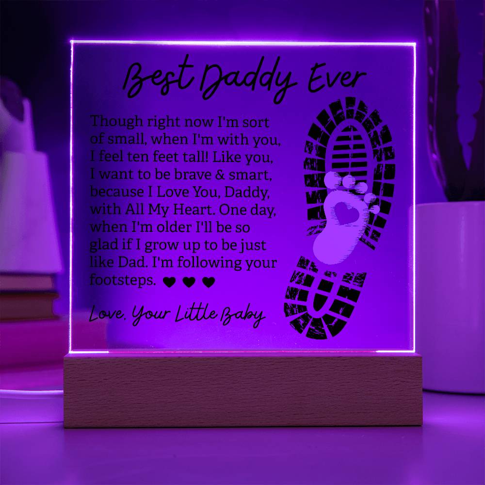 To Dad Acrylic Plaque | Best Daddy Gift