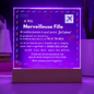 A Ma Merveilleuse Fille - Plaque Acrylique LED