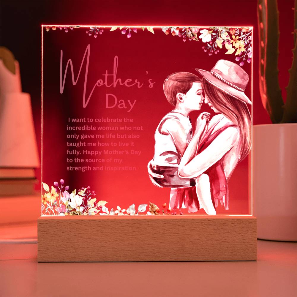 Mothers Day Acrylique Plaque From Daughter or Son