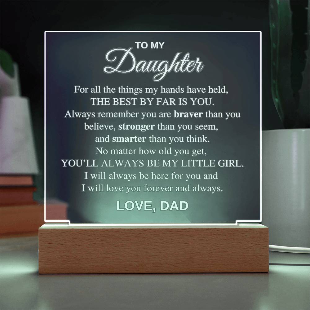 To My Daughter | Sentimental Gift from Dad with Loving Message