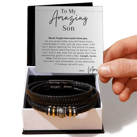 Love You Forever Bracelet To Son From Mom